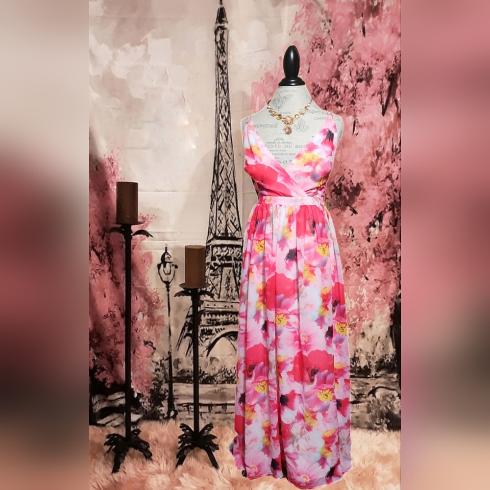 Anidan by Aidan Mattox floral dress size 12.